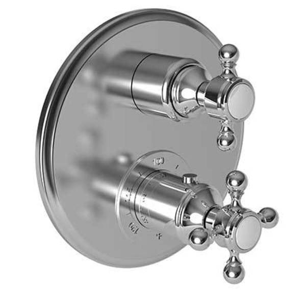 Newport Brass 1/2" Round Thermostatic Trim Plate With Handle in Polished Chrome 3-923TR/26